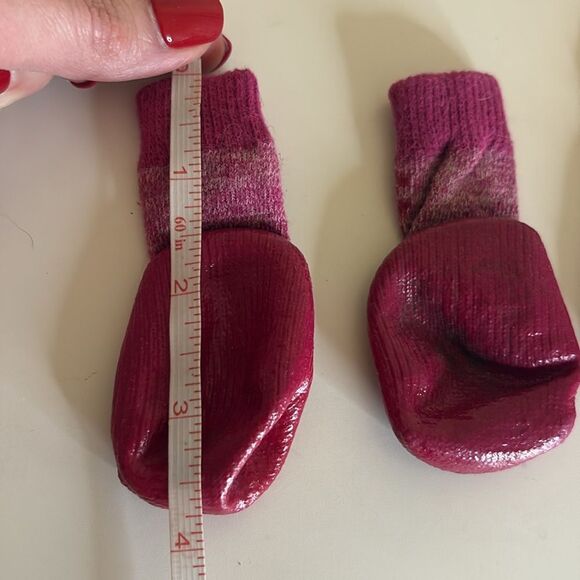 Hot Pink PAWK anti slip dog socks boot booties slippers Size Extra Small - Picture 6 of 8